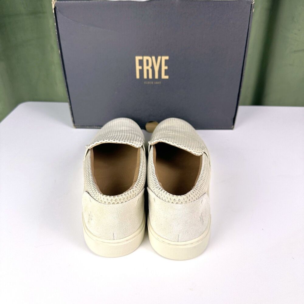 Frye Ivy Diamond Emboss Slip Ivory Comfort Sneakers Women's Shoes Size 7.5M New - Picture 9 of 9